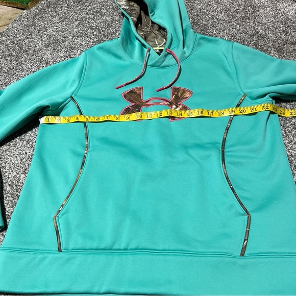 Under Armor Realtree Xtra Camouflage Hoodie Womens XL large loose fit - Picture 3 of 9
